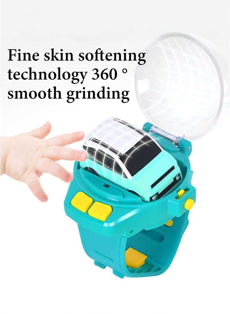 Toshionics Mini Remote Control Watch Car Toy for Kids 3+ Years – 2.4GHz RC Wrist Racing Car with LED Lights, USB Rechargeable Mini Vehicle with Hand Band Controller, Small Portable Watch Car Toy for Boys and Girls, Interactive Outdoor Indoor Play Gift - Image 2