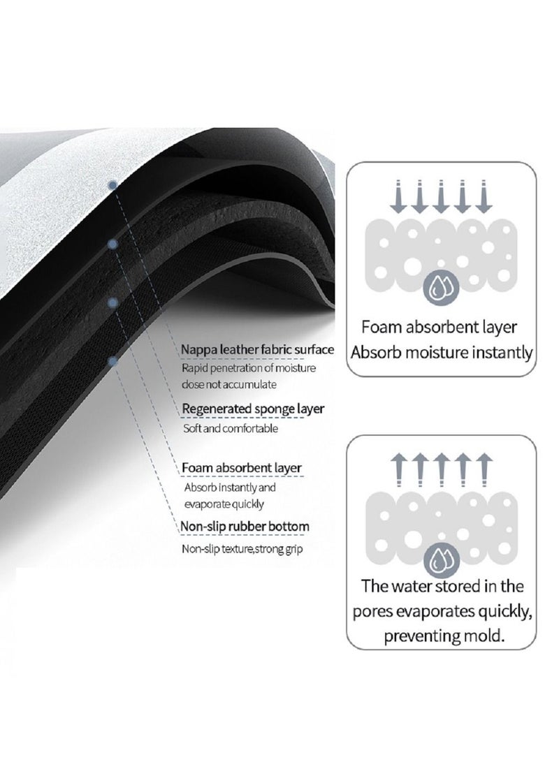 Hi homey Cartoon shape Super absorbent soft non-slip quick drying floor Bath Mat - Image 3