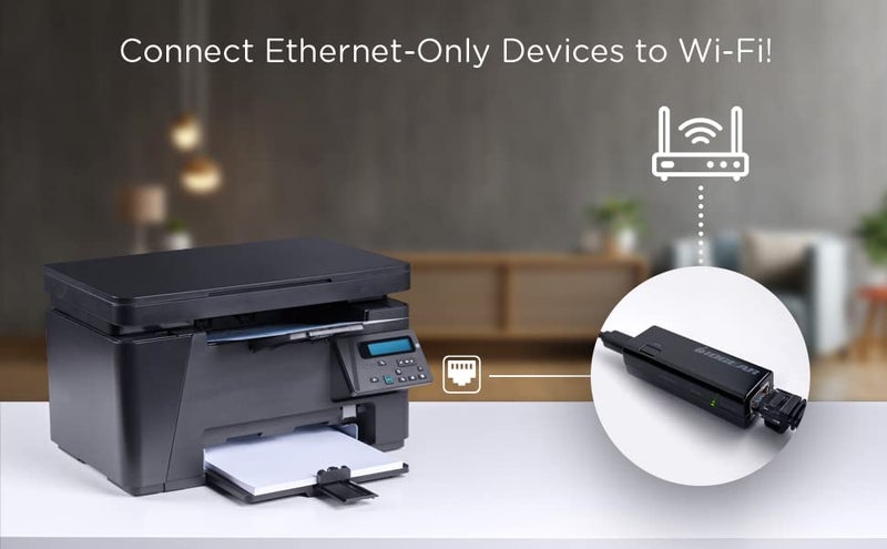 IOGEAR Universal Ethernet to Wi-Fi N Adapter - Speeds of up to 300Mbps on 2.4GHz - Push-button Wi-Fi Protected Setup (WPS) - Supports WEP, WPA, WPA2, TKIP and AES encryption - GWU637 - Image 4