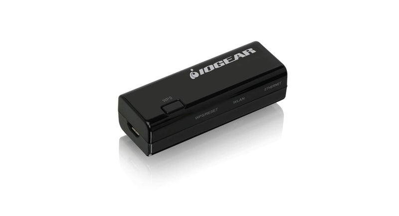 IOGEAR Universal Ethernet to Wi-Fi N Adapter - Speeds of up to 300Mbps on 2.4GHz - Push-button Wi-Fi Protected Setup (WPS) - Supports WEP, WPA, WPA2, TKIP and AES encryption - GWU637 - Image 2