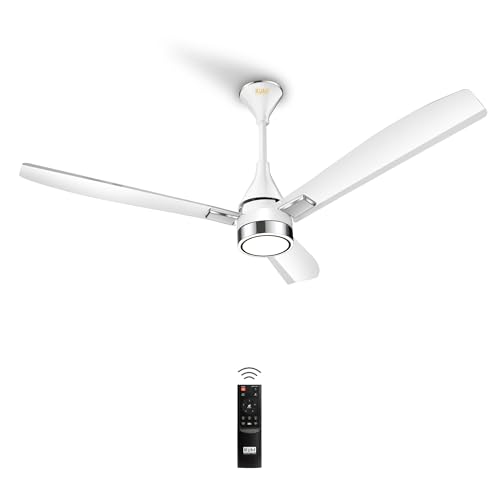 KUHL Arctis A9 1200 mm BLDC 65% Power Saving BLDC Ceiling Fan With Remote | BEE 5 Star Rated & ISI Marked | Down Light | High Air Flow | 5 Year Brand Warranty on Motor | White - Image 1