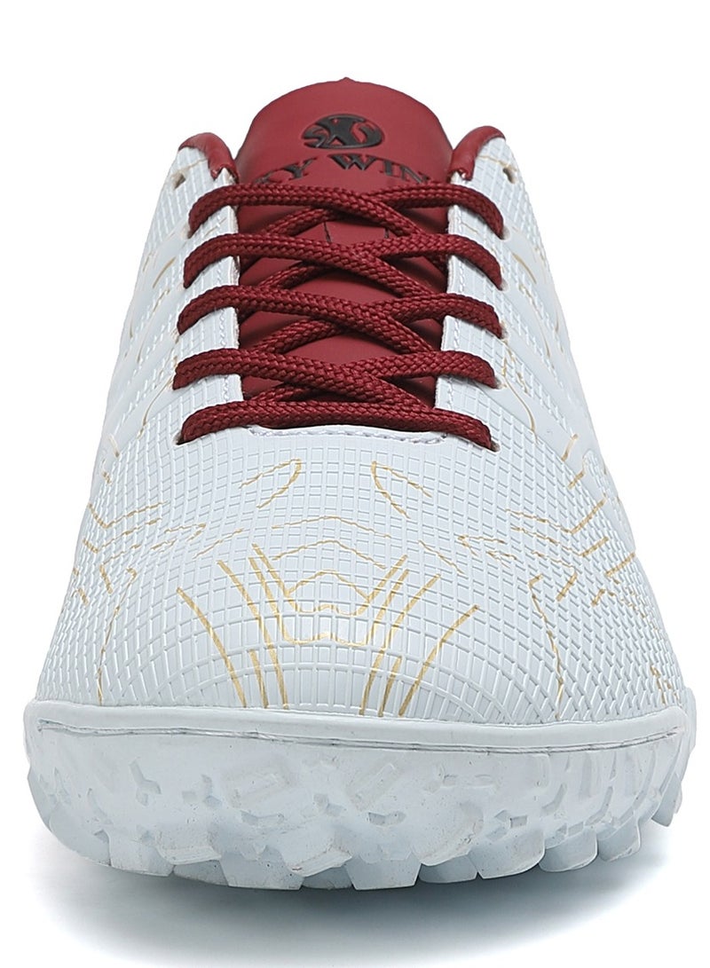 جناح السماء أحذية كرة قدم عشبية للبالغين، خفيفة الوزن مع جزء علوي صناعي متين، رياضية مع نعل خارجي مطاطي للرجال والنساء، أحذية كرة قدم، نعل IC/IN - Image 3