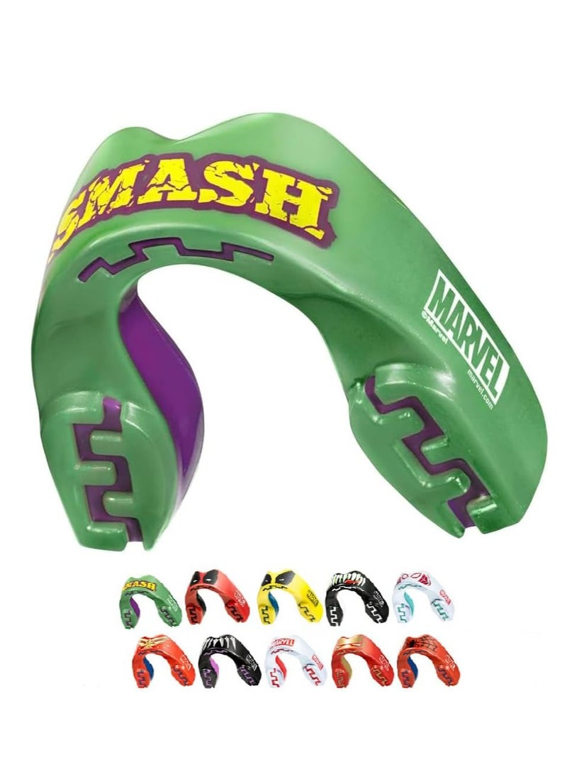 MARVEL The Hulk mouthguard for Adults, Full contact for all sports including rugby, martial arts, boxing, ice hockey and all contact sports - Image 1