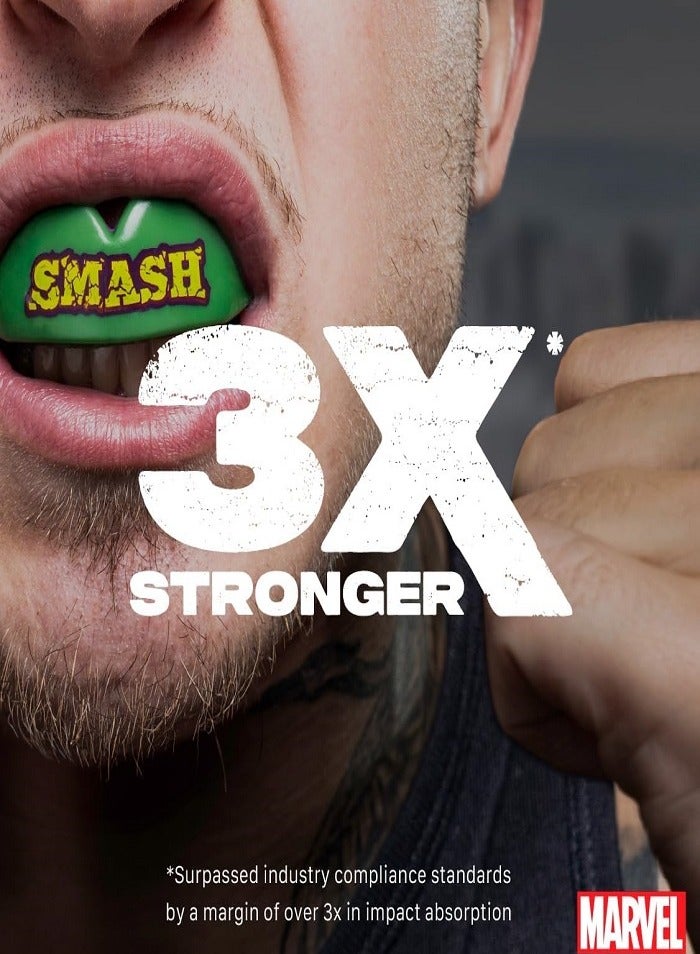 MARVEL The Hulk mouthguard for Adults, Full contact for all sports including rugby, martial arts, boxing, ice hockey and all contact sports - Image 2