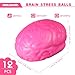 Leitee 12 Pcs Brain Stress Balls Bulk Large Brain PU Hand Muscle Exercise Pressure Ball Funny Stress Relief for Adult Improving Grip Strength PropColorful - Image 4