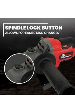 DEFAONS DEFAONS 48V Lithium-ion Cordless Angle Grinder Kit with 3-Speed Adjustment, Anti-Slip Handle, and Spindle Lock for Professional Cutting and Grinding Operations  - Image 5