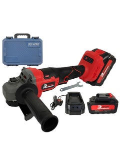 DEFAONS DEFAONS 48V Lithium-ion Cordless Angle Grinder Kit with 3-Speed Adjustment, Anti-Slip Handle, and Spindle Lock for Professional Cutting and Grinding Operations  - Image 1