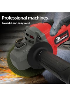 DEFAONS DEFAONS 48V Lithium-ion Cordless Angle Grinder Kit with 3-Speed Adjustment, Anti-Slip Handle, and Spindle Lock for Professional Cutting and Grinding Operations  - Image 2