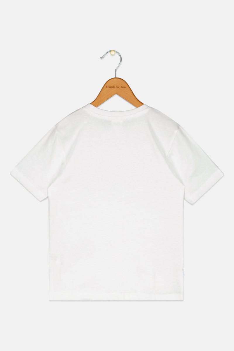 Peanuts Kids Boy Crew Neck Short Sleeve Graphic Print T-Shirt, White - Image 2