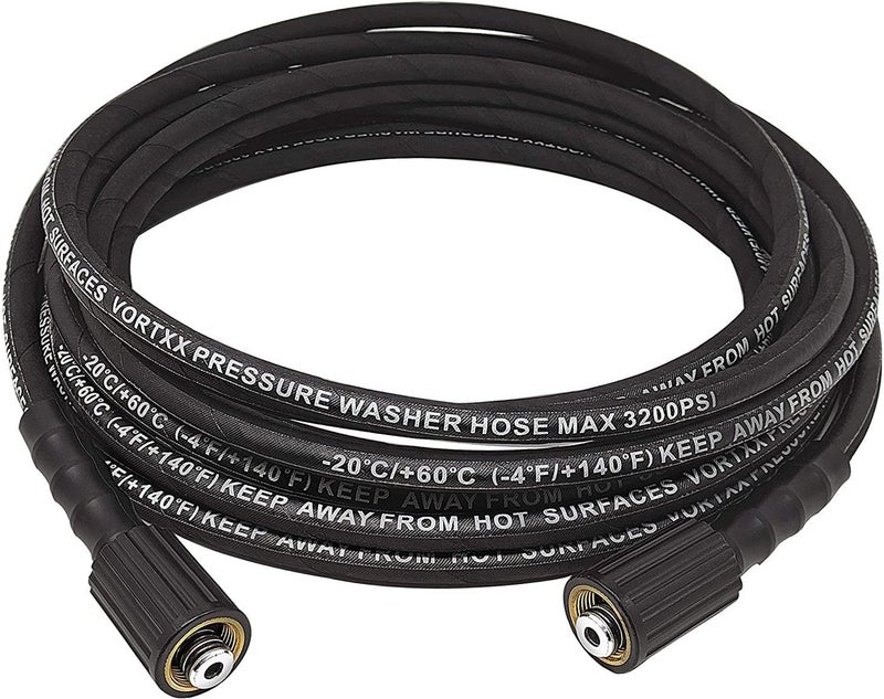 MLD WPH1913 High Pressure Washer Hose Cord Pipe Car Wash Hose Water Cleaning Extension Hose Compatible with Pioneer JPT STARQ REQTECH Size10 Meter Color Black