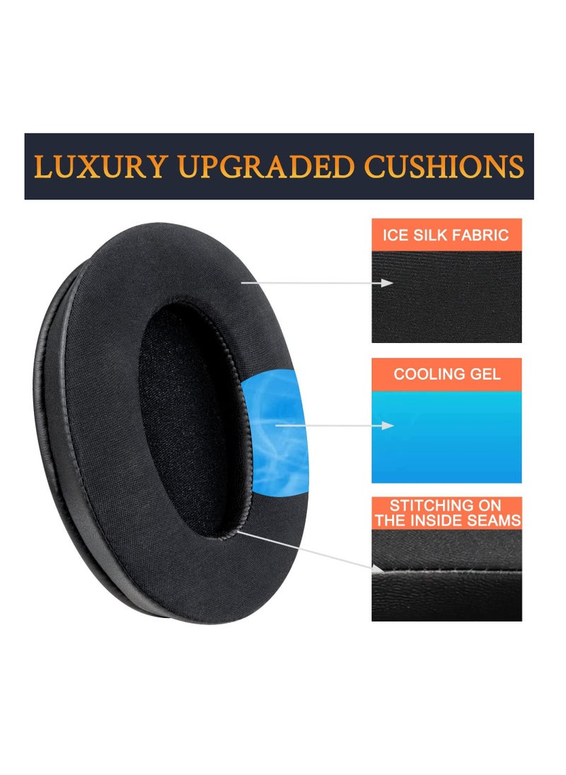 Anmi Cooling Gel Earpads Replacement For Sony WH1000XM3 Headphones, Ear Pads Cushions With High Density Noise Isolation Foam, Added Thickness, Without Affecting Sensor (Black)  - Image 3