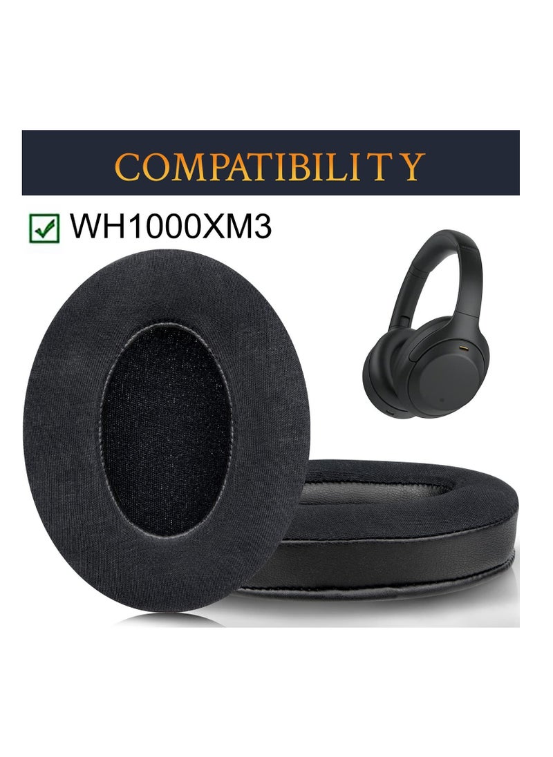 Anmi Cooling Gel Earpads Replacement For Sony WH1000XM3 Headphones, Ear Pads Cushions With High Density Noise Isolation Foam, Added Thickness, Without Affecting Sensor (Black)  - Image 5