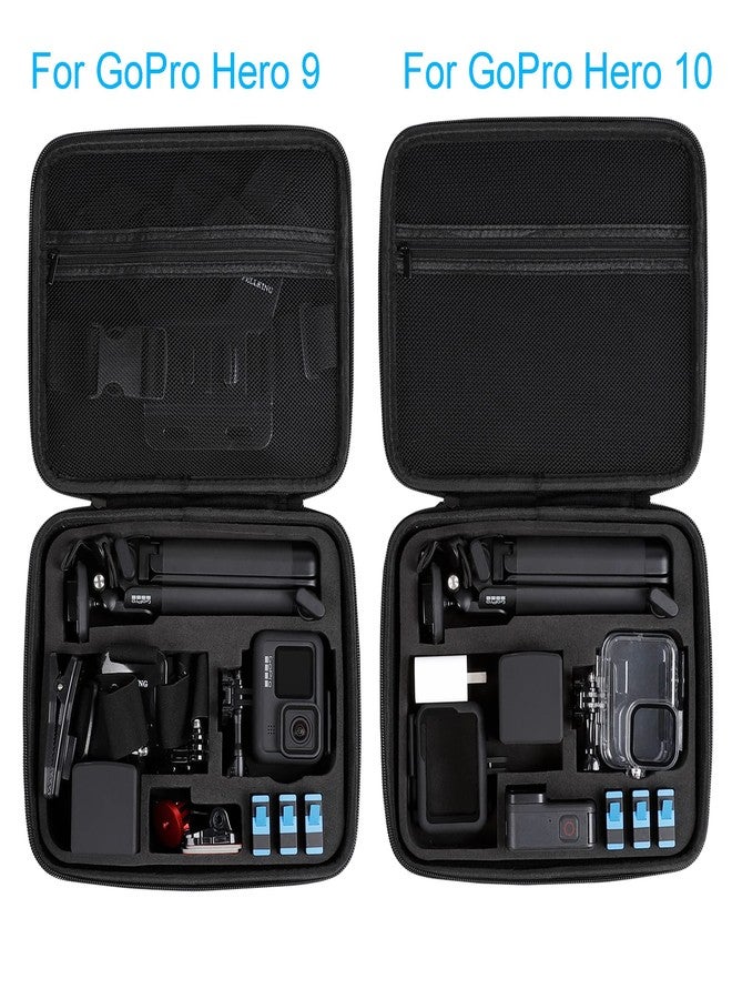 PellKing Hard Case for GoPro Hero 12/11/10/9/8/7/2018/6/5 Blcak/4 Silvery Action Camera, Accessories Carrying Storage Shoulder Bag With Strap for DJI Osmo Action 4/3 Insta360 Ace Pro - Image 3