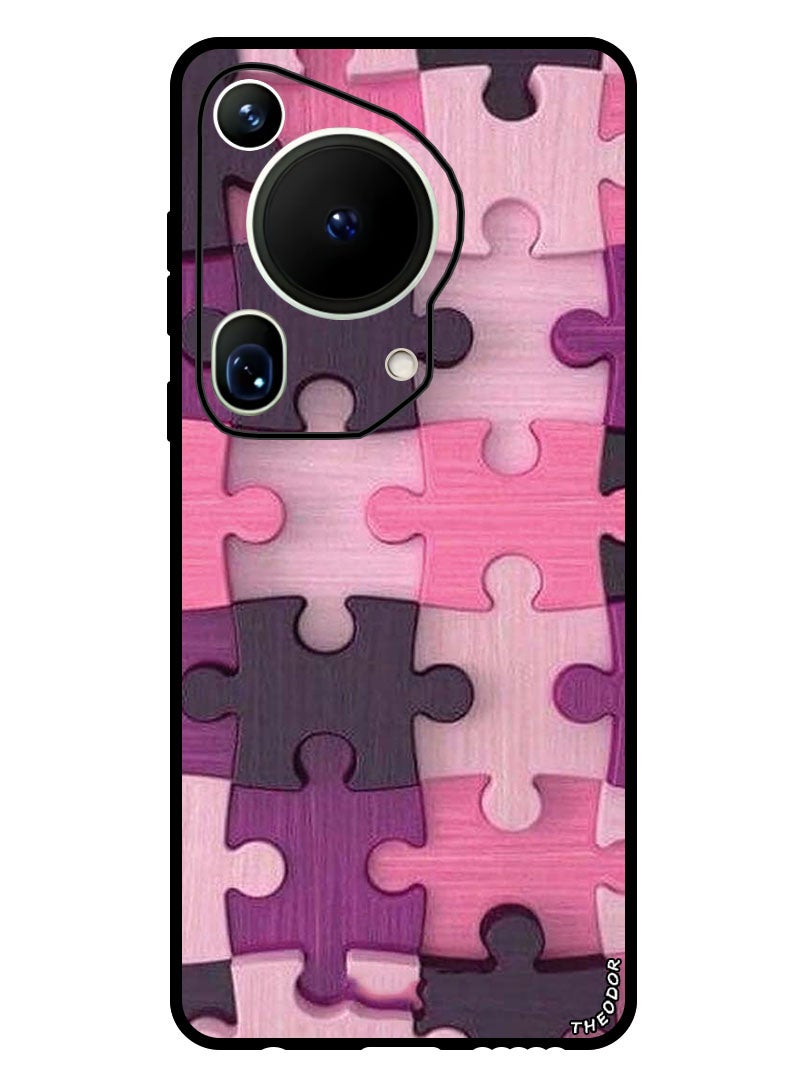 Theodor Protective Case Anti Scratch Shock Proof Bumper Cover For Huawei Pura 70 Ultra Pink Puzzle - Image 1