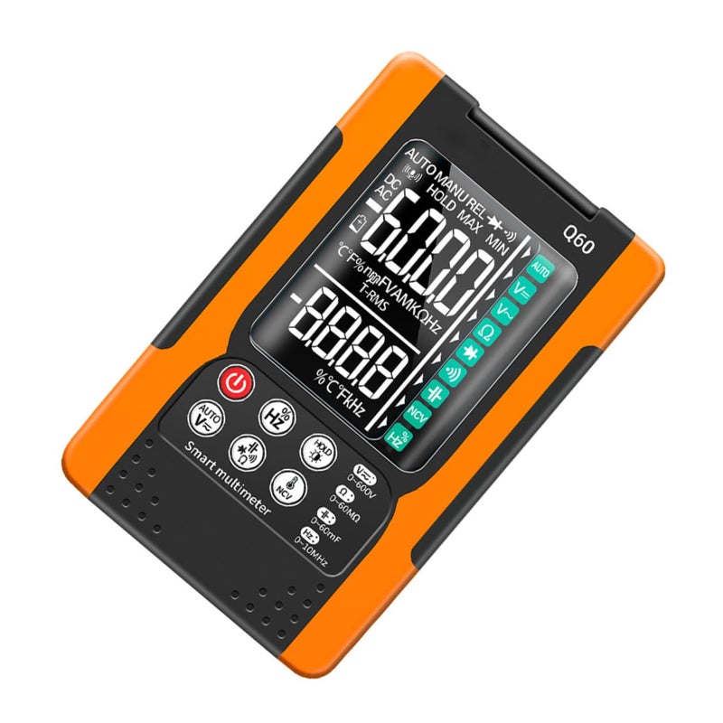 مقياس متعدد رقمي ذو نطاق تلقائي، جهاز اختبار الجهد والتيار، كشف NCV، شاشة LCD بإضاءة خلفية - Image 2