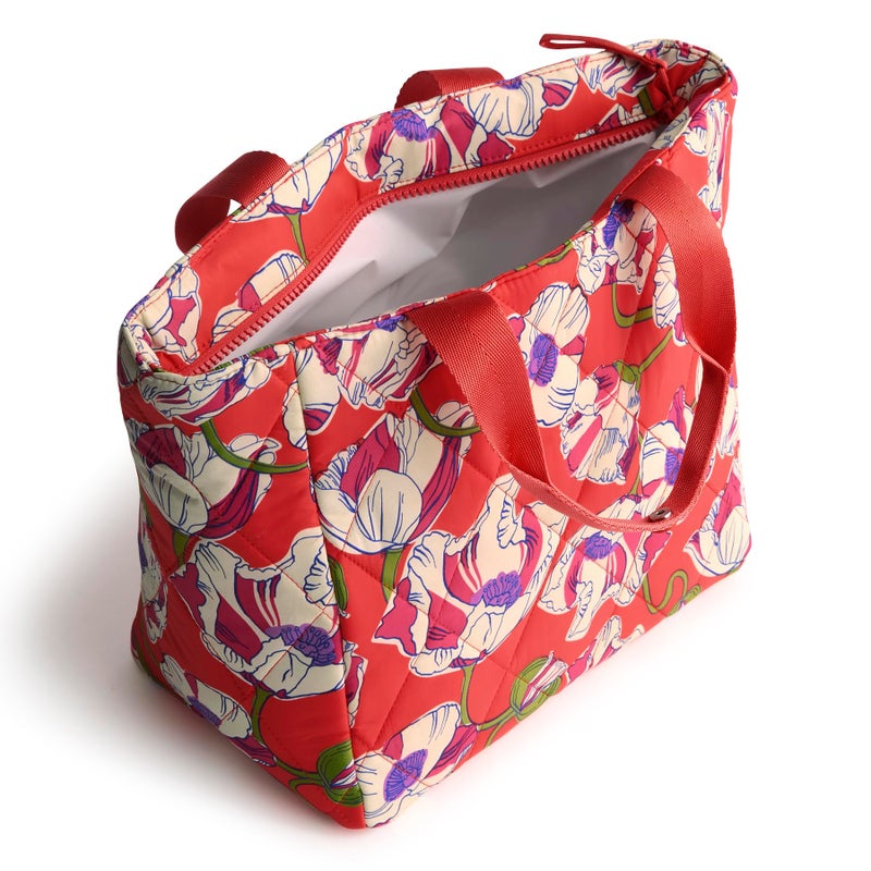 Vera Bradley حقيبة غداء خفيفة الوزن للنساء من فيرا برادلي، زهور دوار الشمس المت swirling، مقاس واحد - Image 2