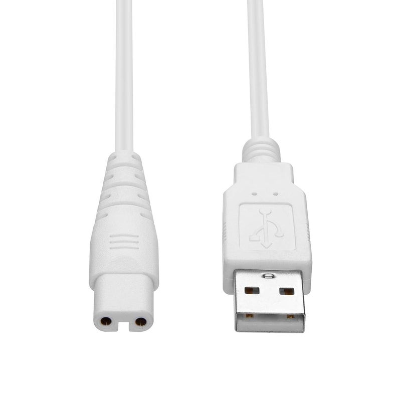 RAXSEG USB Charging Cable for Nicwell, Fairywill, Aquasonic, MOSPRO, Nicefeel, Zerhunt, Oralfree, Waterfloss, Tovendor, Hangsun, Initio, McNaval, Cremax and USB Charging Cord Replacement Parts (White)… - Image 1
