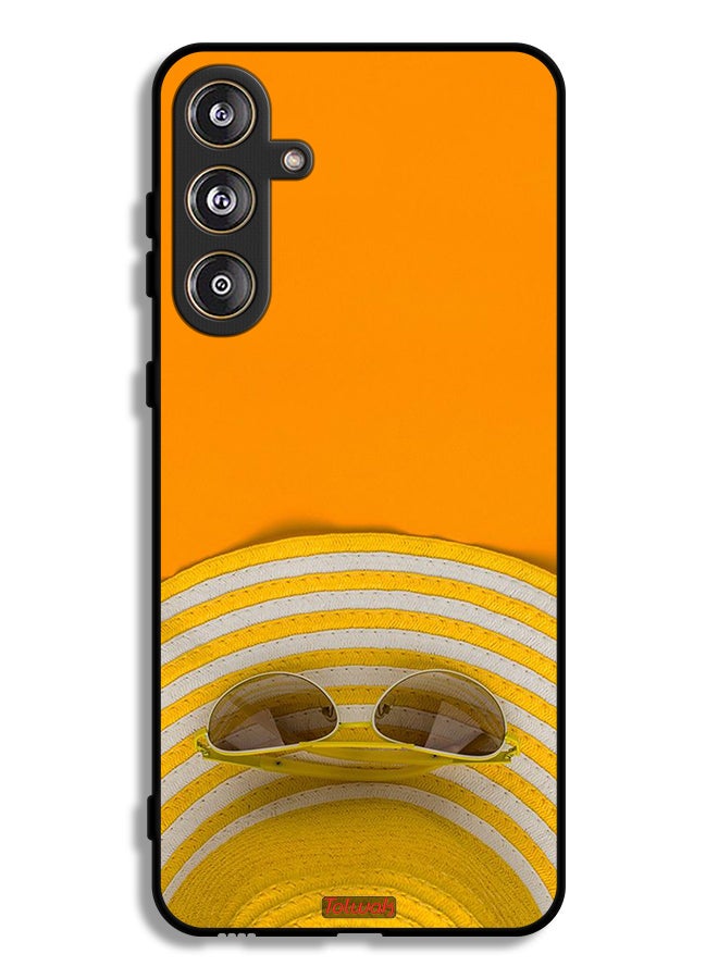 Tolwak Samsung Galaxy F55 5G Protective Case Cover Glasses Hat - Image 1