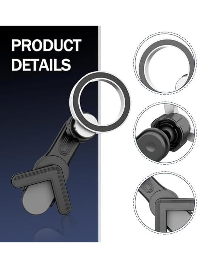 إيروريكس حامل هاتف للسيارة، حامل هاتف للسيارة على لوحة القيادة، حامل مغناطيسي للسيارة، تركيب غير مدمر، حامل قابل للتعديل، حامل هاتف خلوي عالمي بدون استخدام اليدين مع حلقة ثابتة 2.28 بوصة - Image 4