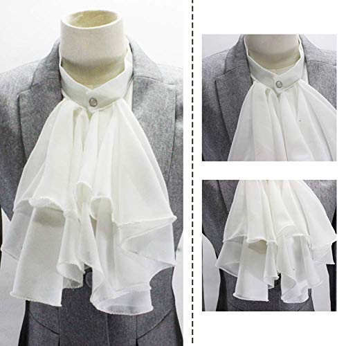 Joyci European Vintage Palace Adjustable Half Shirt Collar Chiffon Professional Suit False Collar Exaggerate Ruffle Flounce (AP6) - Image 3