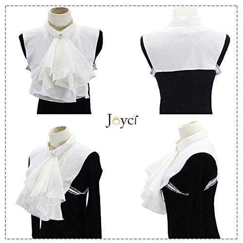 Joyci European Vintage Palace Adjustable Half Shirt Collar Chiffon Professional Suit False Collar Exaggerate Ruffle Flounce (AP6) - Image 4