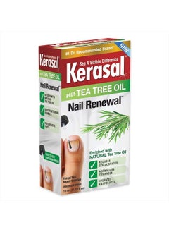 Kerasal Renewal Nail Repair Solution with Tea Tree Oil for Discolored and Damaged Nails, 0.33 Oz (Pack of 1)  - Image 1