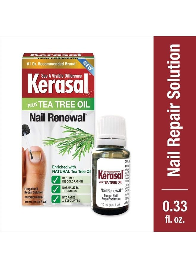 Kerasal Renewal Nail Repair Solution with Tea Tree Oil for Discolored and Damaged Nails, 0.33 Oz (Pack of 1)  - Image 5