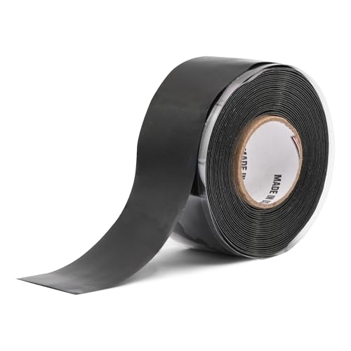 Design Engineering Quick Fix Tape 1" x 12' Roll Self-Curing, Waterproof Silicone Insulation Tape, withstands Extreme temperatures, for Multi-use Repairs - Image 1