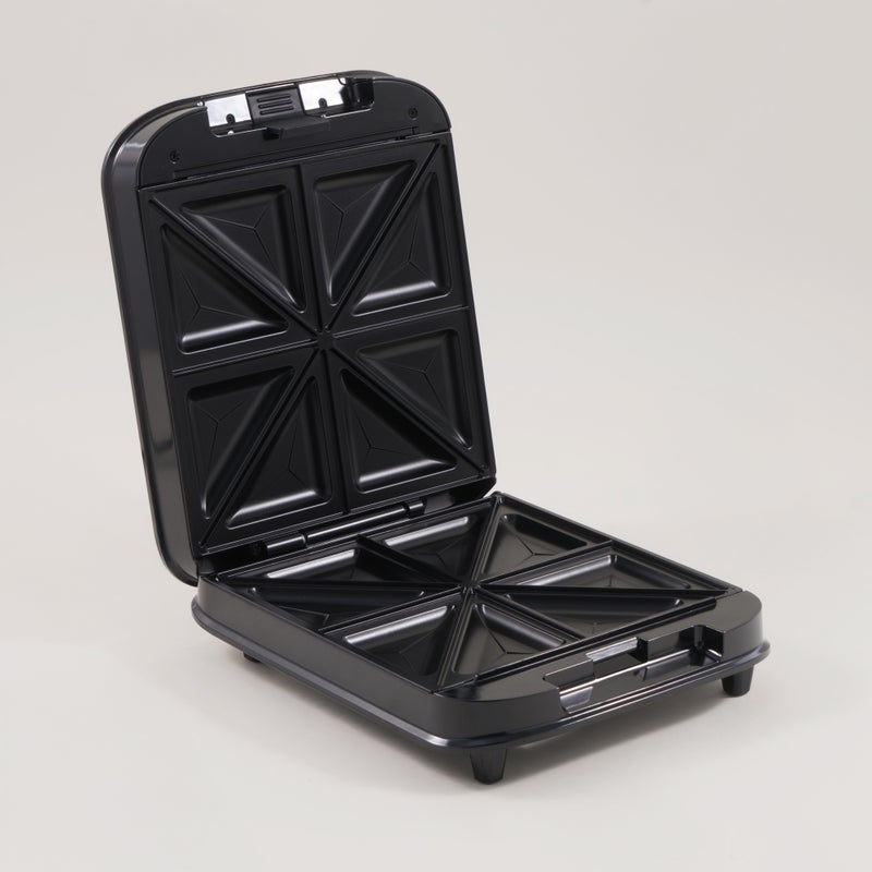 ألبرتو صانعة ساندويتش شريحتين بولي بروبيلين صفيحة صب فضي 1200واط - Image 2