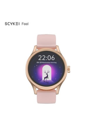 Scykei Feel Smartwatch 1.27'' Semi AMOLED Display Bluetooth 5.2,Waterproof, Gold - pzsku/Z7F9C26CAEE78C1C84BA5Z/45/1747081834/2418f981-4f94-49f4-92ac-dc0678b0bb0c