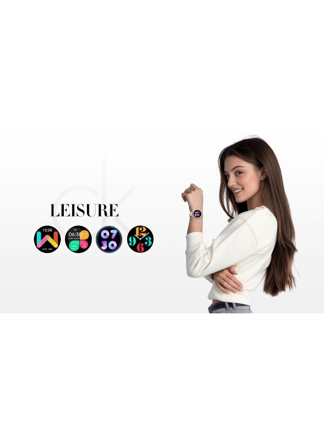 SCYKEI - Scykei Feel Smartwatch 1.27'' Semi AMOLED Display Bluetooth 5.2,Waterproof, Gold - Image 1
