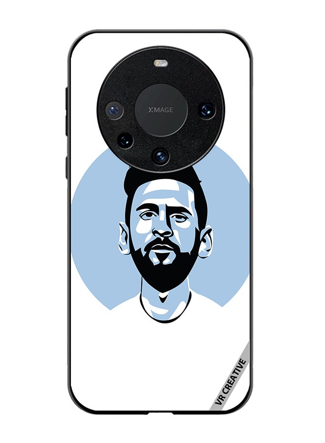 VR CREATIVE Protective Case Cover For Huawei Mate 60 Pro Lionel Messi Vector Design Multicolour - Image 1
