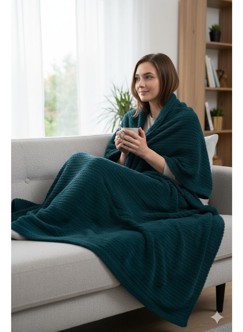 Nile Weave Elegant Egyptian Cotton Orchid Throw Blanket – ultra-soft, lightweight, and beautifully crafted. Enjoy luxurious comfort, breathable warmth, and timeless sophistication in any room. - Image 3