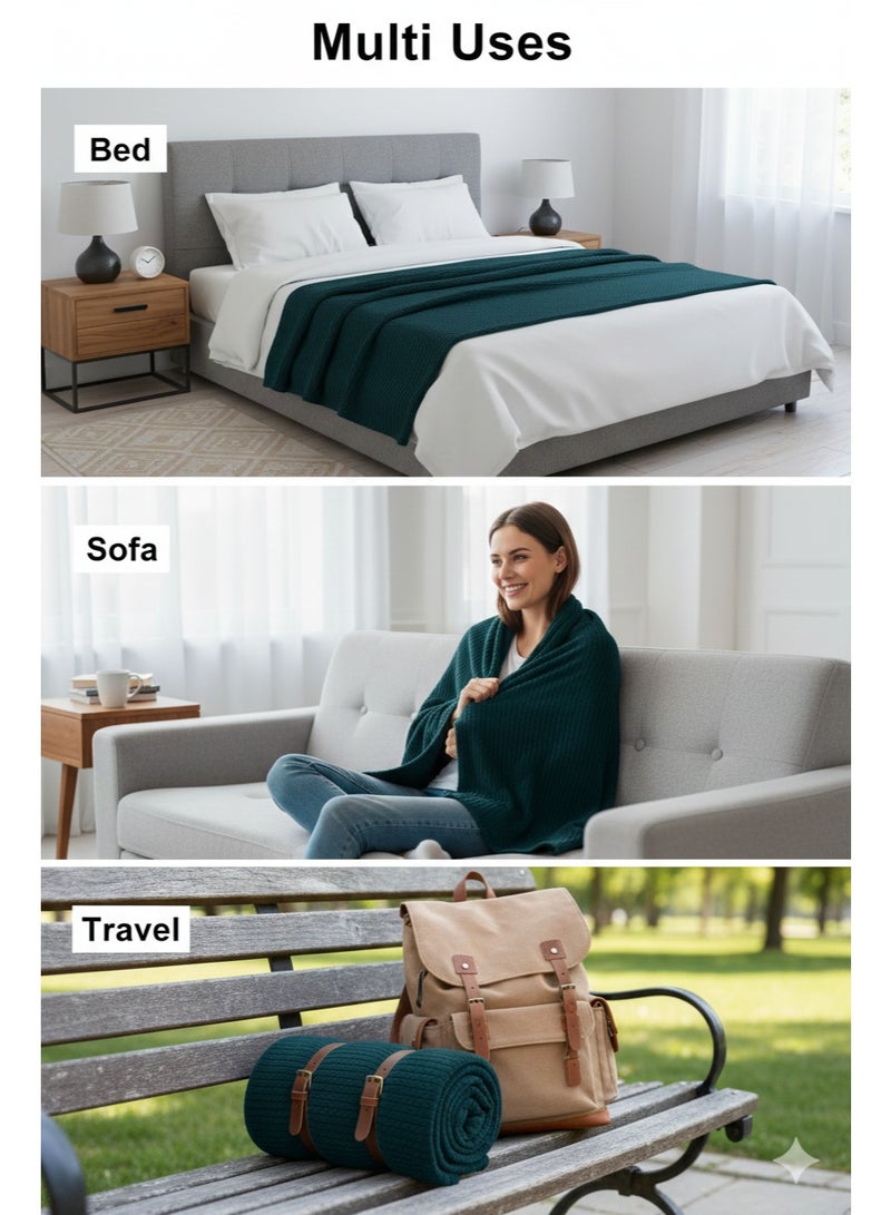 Nile Weave Elegant Egyptian Cotton Orchid Throw Blanket – ultra-soft, lightweight, and beautifully crafted. Enjoy luxurious comfort, breathable warmth, and timeless sophistication in any room. - Image 5