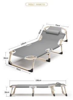 EXCLIFE Reinforced folding single bed for lunch break  - Image 2