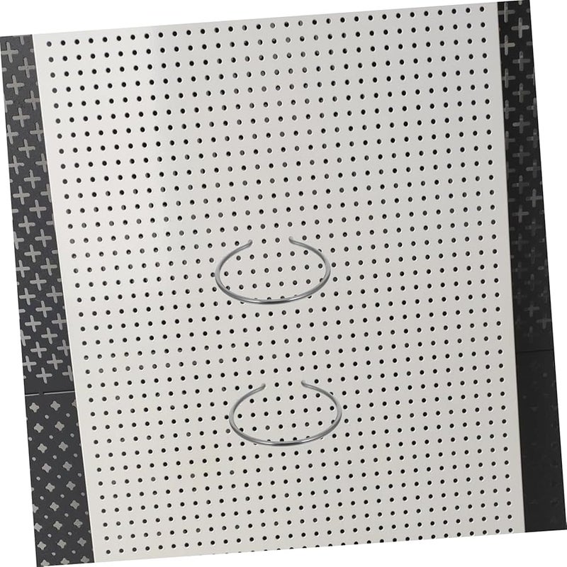 خطافات لوح التثبيت من الفولاذ المقاوم للصدأ 20 قطعة خطافات حلقة ثقيلة لتنظيم الأدوات ورشة المرآب - Image 3