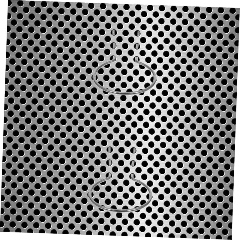 خطافات لوح التثبيت من الفولاذ المقاوم للصدأ 20 قطعة خطافات حلقة ثقيلة لتنظيم الأدوات ورشة المرآب - Image 4