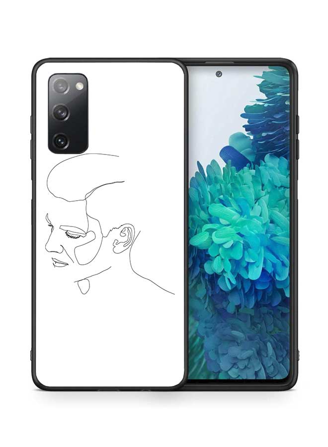 Okteq TPU Protection and Hybrid Rigid Clear Back Cover Case Male Face for Samsung Galaxy S20 FE 4G / Galaxy S20 FE 5G / Galaxy S20 FE 2022 - Image 1