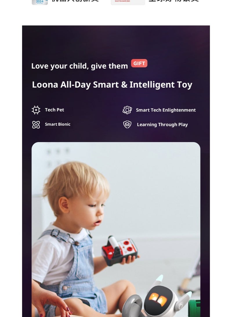Loona Smart Robotic Dog Pet: Voice Command-Enabled, AI Embodied Intelligence, Voice Dialogue  Programmable Robot Toy – Children's Birthday Gift - Image 4