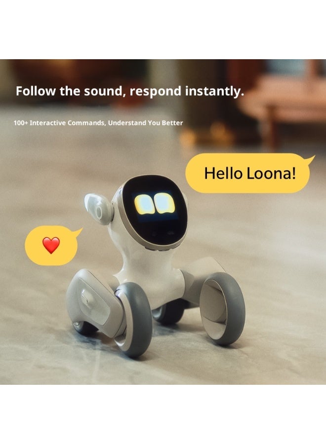 Loona Smart Robotic Dog Pet: Voice Command-Enabled, AI Embodied Intelligence, Voice Dialogue  Programmable Robot Toy – Children's Birthday Gift - Image 1