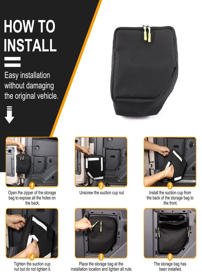 Bekantogy Car Trunk Organizer Bag Multifunctional Storage Bag for Car Compatible with 2020-2024 INEOS Grenadier Trunk Organizer With Zippers （Black） - Image 5