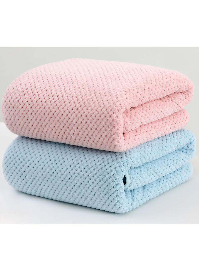 Microfiber Bath Towels, 90 x 170 cm, Set of 2, Super Soft, Highly Absorbent, Quick-Dry, Multipurpose Use Towel - Image 1