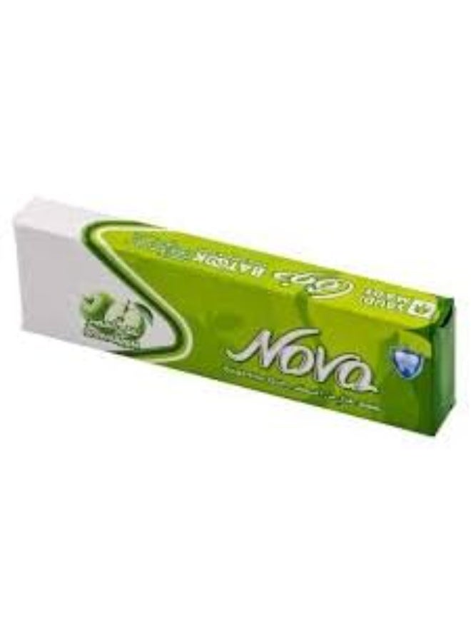 Nova Apple Gum – 5 Sticks per Pack, 12 Packs | Sweet & Chewy Apple Flavored Gum | Fun for Kids & Adults - Image 3
