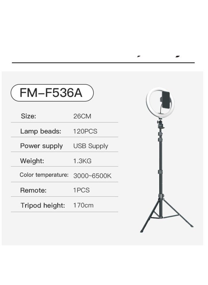 Jmary جيماري FM-536A ضوء حلقة 10 بوصة (طقم) - Image 4
