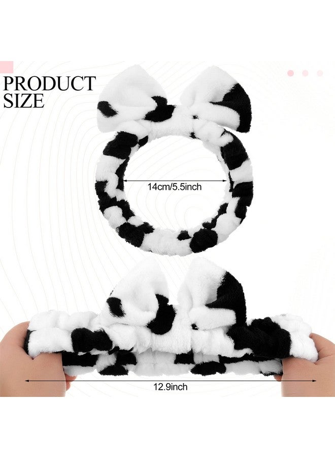 Jutom 6 Pieces Animal Themed Spa Headband Cute Makeup Headband Lovely Ears Hair Band For Washing Face Elastic Cosmetic Head Wrap For Women Girls 6 Styles - Image 3