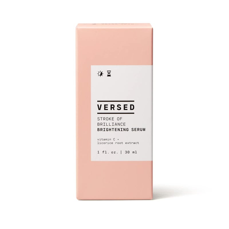 Versed Stroke of Brilliance Brightening Serum - Discoloration Correcting Serum with Vitamin C + Licorice Root to Even Skin Tone - Firming, Hydrating, and Strengthening Skin Care - Vegan (1 fl oz) - Image 3