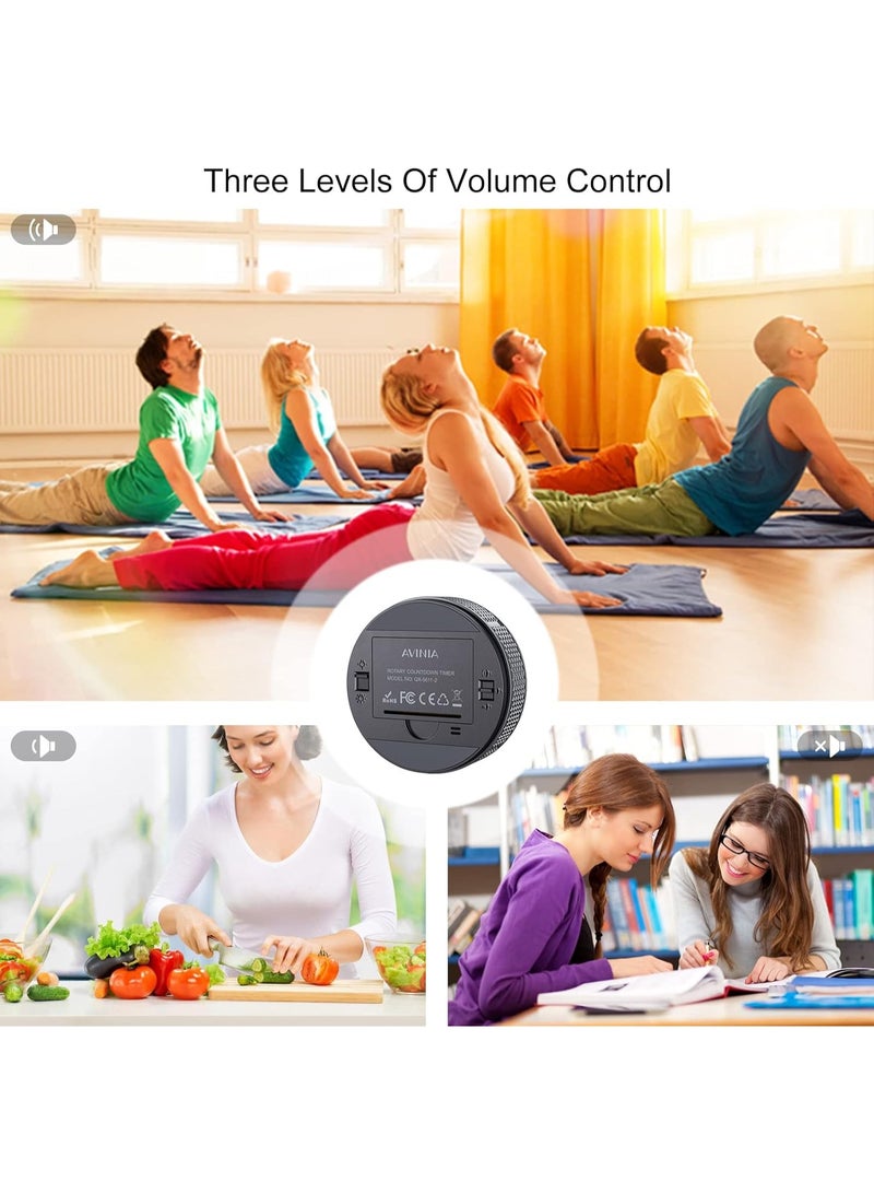 AVINIA Large LED Digital Countdown Countup Timer for Kitchen, Classroom, Fitness, Cooking, Baking, Learning, Silver - Image 3