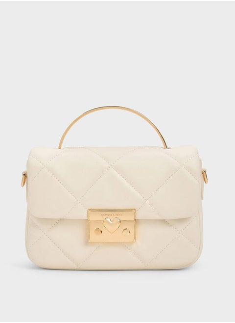 Quilted Boxy Top Handle Bag
