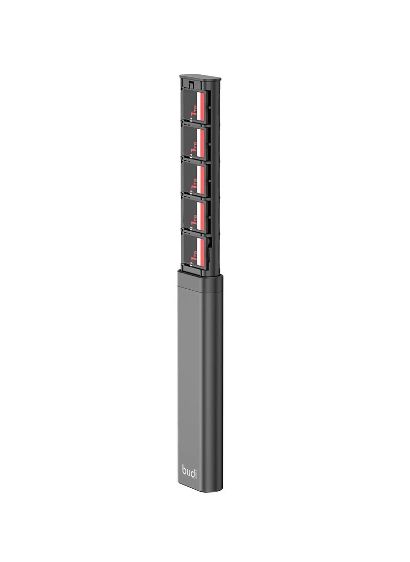 budi Multi-Function Storage Stick (SD Slot 10x) (TF Slot 27x) (Nano Slot 2x) Black  - Image 4