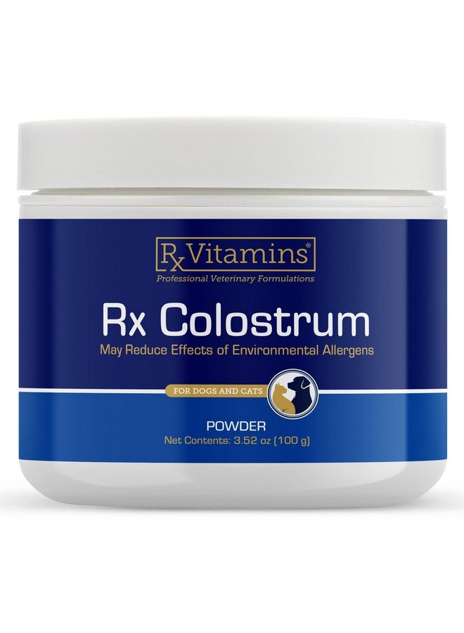 Rx Vitamins Colostrum for Dogs & Cats - Whole Bovine Colostrum Powder - Cat & Dog Supplement Ideal Immune Support, Promotes Digestive Health & Allergy Support - 3.52 oz (100g) - Image 1